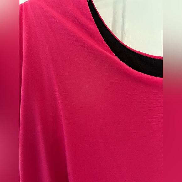 Valerie Bertinelli Pink Dolman Sleeve Sheath Dress Size 10 - Picture 3 of 10